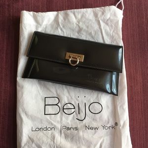 Beijo Gunmetal Gray Clutch